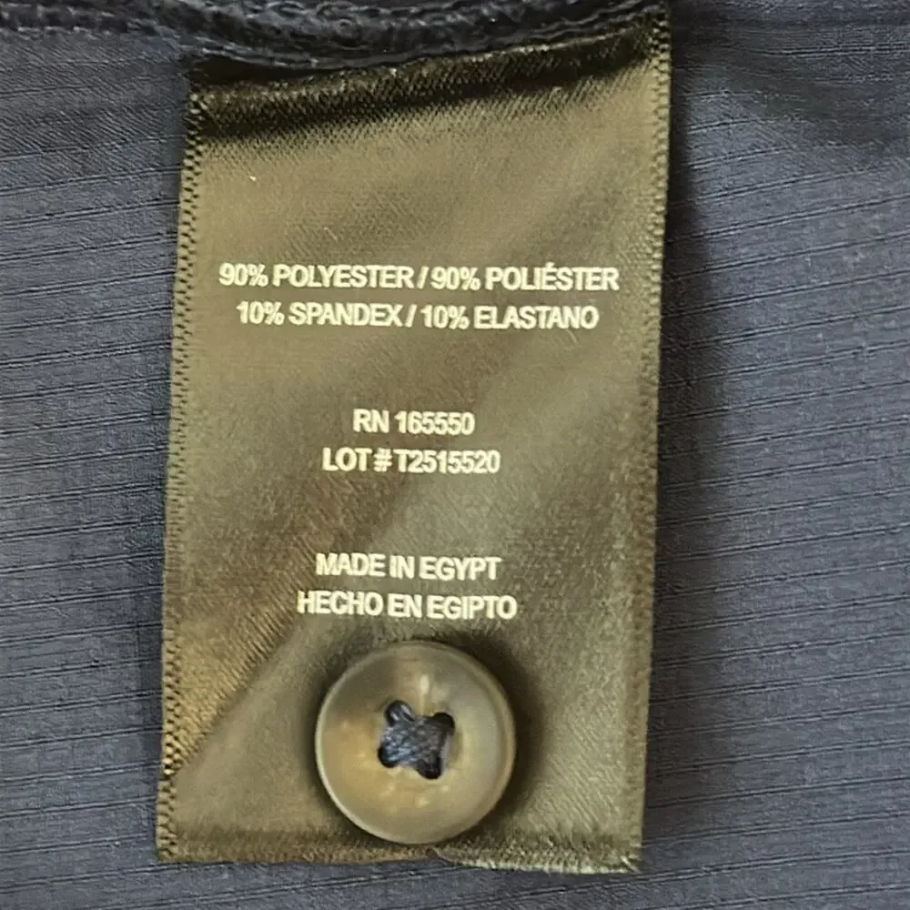 NWT 32 Degrees Cool Men's Dark Blue Casual Button Down Shirt - Picture 7 of 7